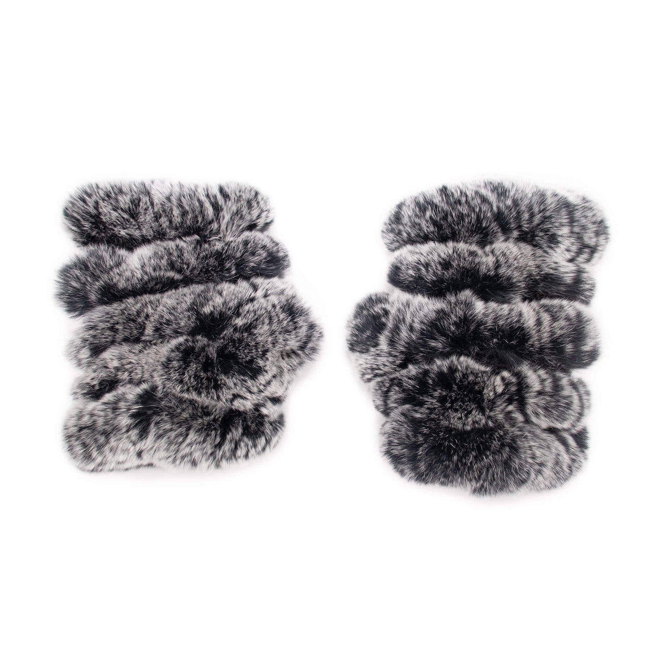 Rex Rabbit Fur Fingerless Gloves