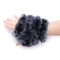 Rex Rabbit Fur Fingerless Gloves