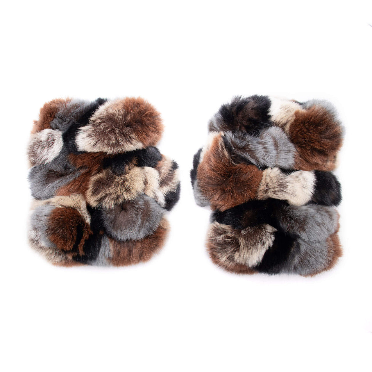 Rex Rabbit Fur Fingerless Gloves