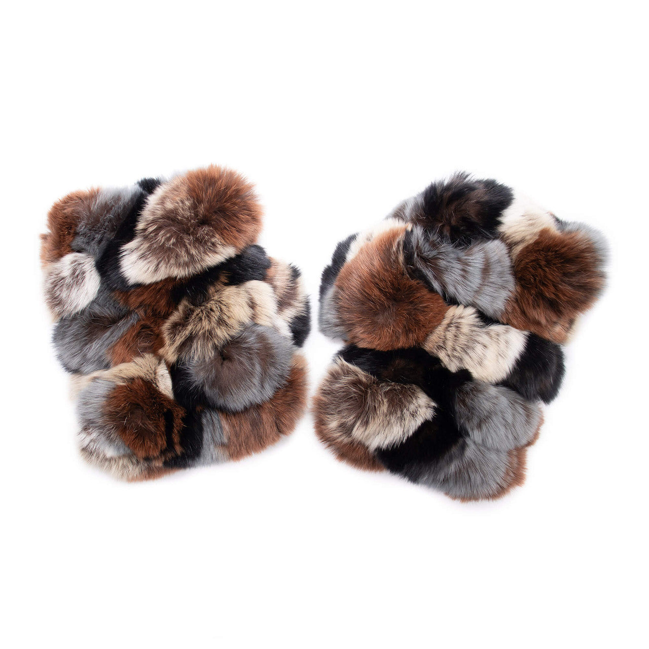Rex Rabbit Fur Fingerless Gloves