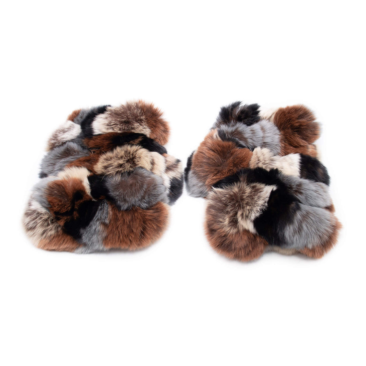 Rex Rabbit Fur Fingerless Gloves