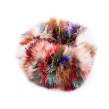 Limited Run Pale Multi Fox Fur Neck Loop