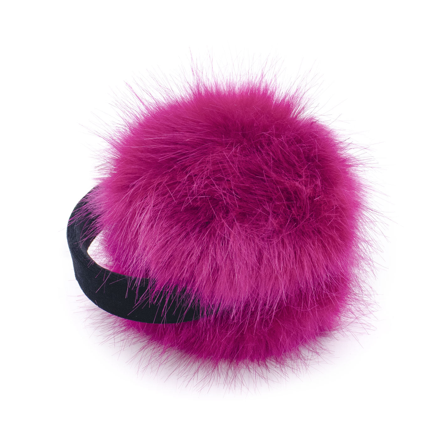 Faux Fox Fur Earmuffs with Velvet Band