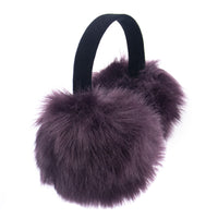 Faux Fox Fur Earmuffs with Velvet Band