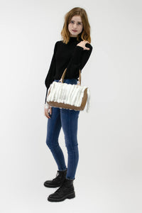 Mink Fur Handbag with Tails