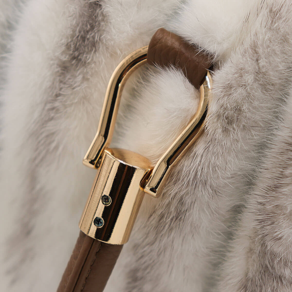 Mink Fur Handbag with Tails