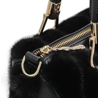 Mink Fur Handbag with Tails