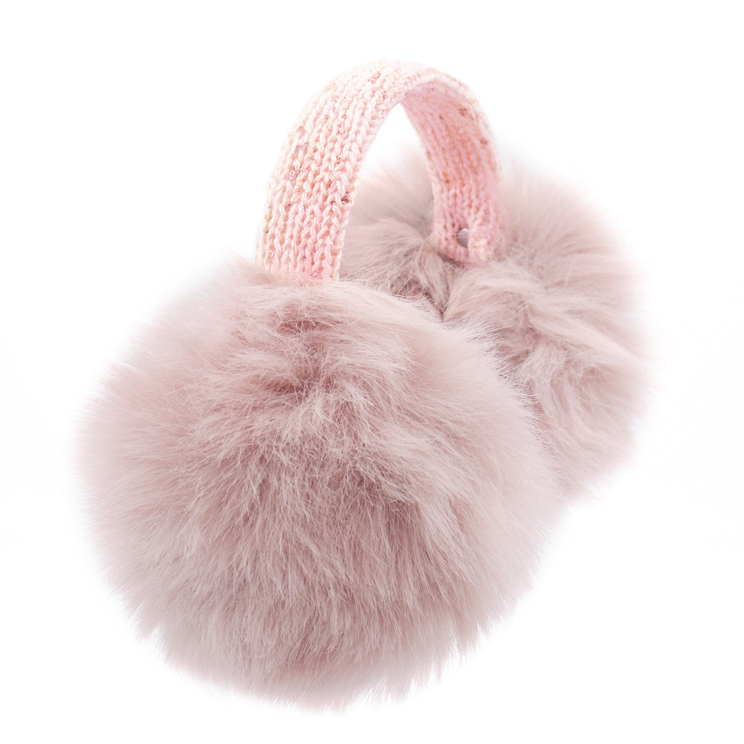 Children's Faux Fox Fur Earmuff with Bling Band