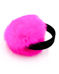 Rabbit Fur Earmuffs with Velvet Band