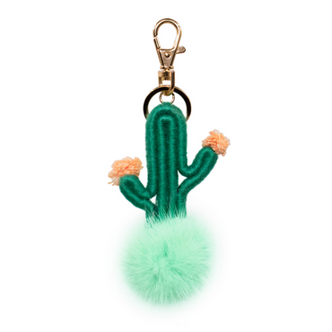 Mink Fur Cactus with Green Pom 