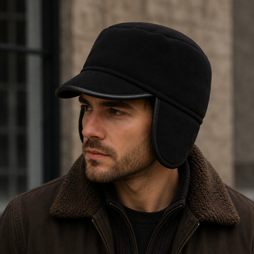 Faux Shearling Cabbie Hat