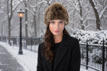 Rex Rabbit Textile Knit Beanie