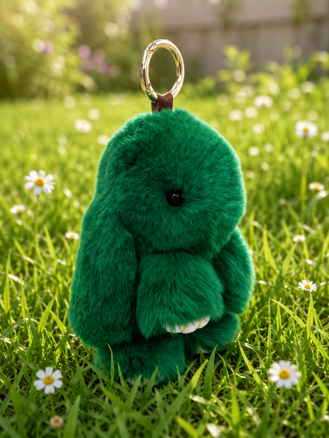 Rex Rabbit Fur Bunny Keychain