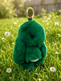 Rex Rabbit Fur Bunny Keychain