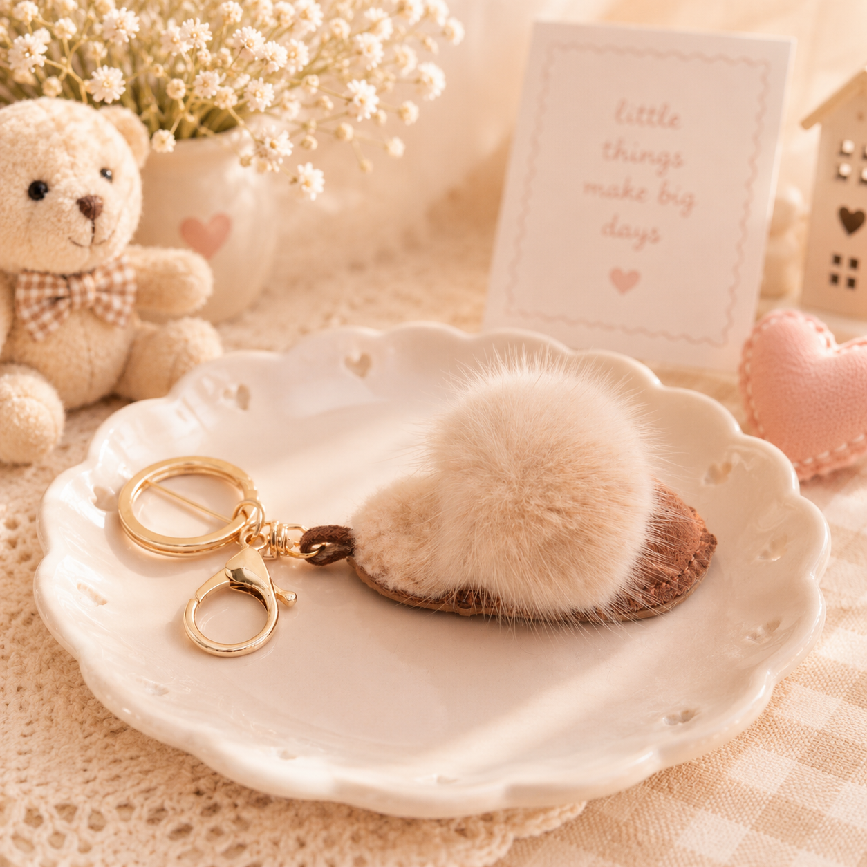 Mini Slipper Keychain