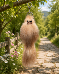 Fox Fur Creature Keychain