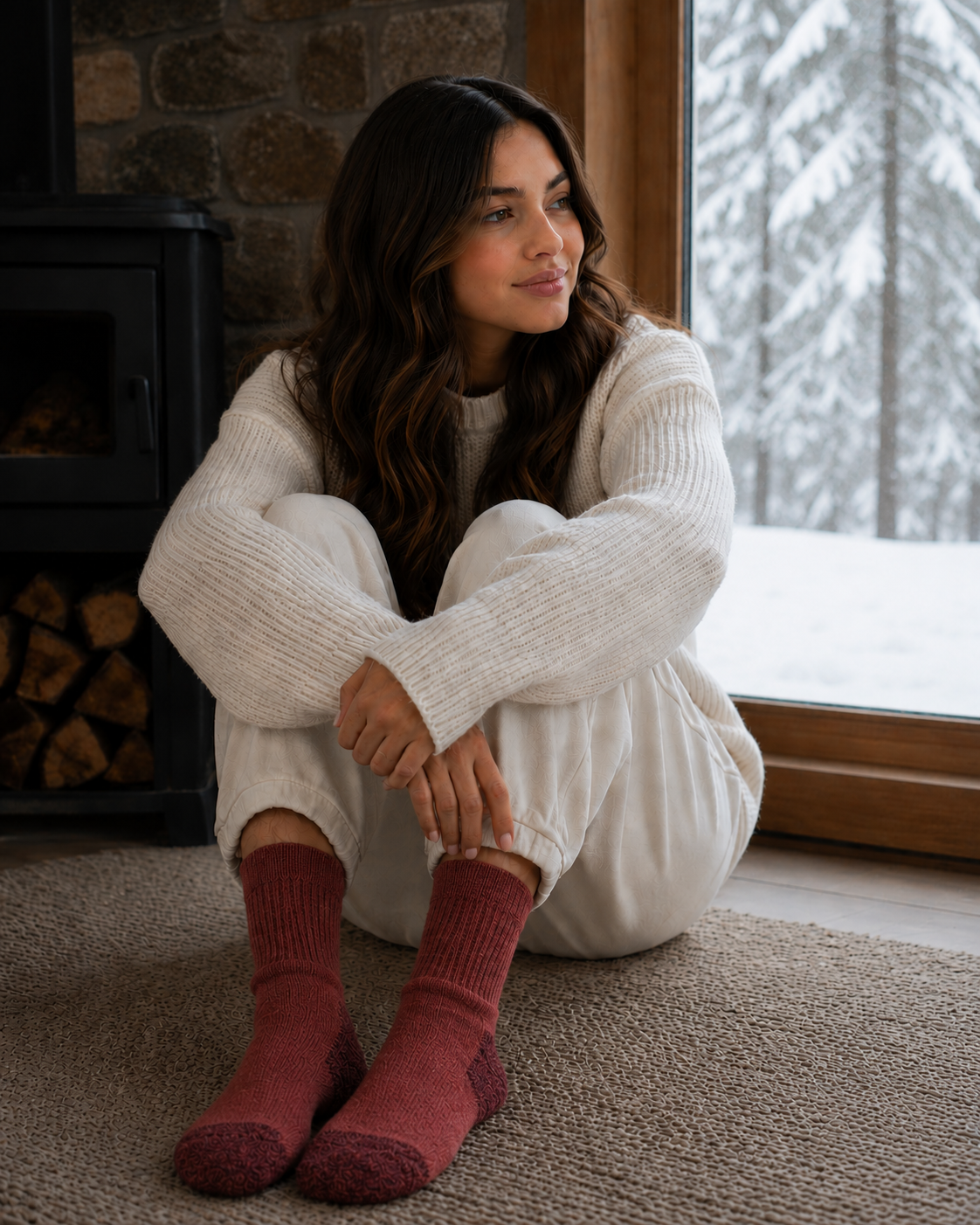 Alpaca Crew Socks
