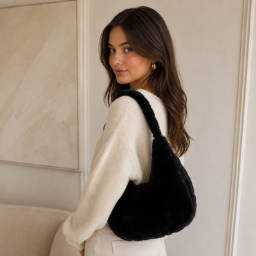 Rex Rabbit Fur Shoulder Bag