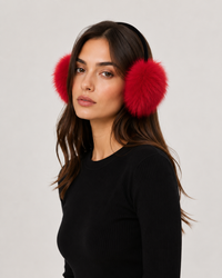 Red Fox Fur Earmuffs