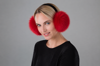 Red Fox Fur Earmuffs