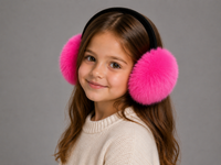 Kids' Rabbit Fur Earmuffs