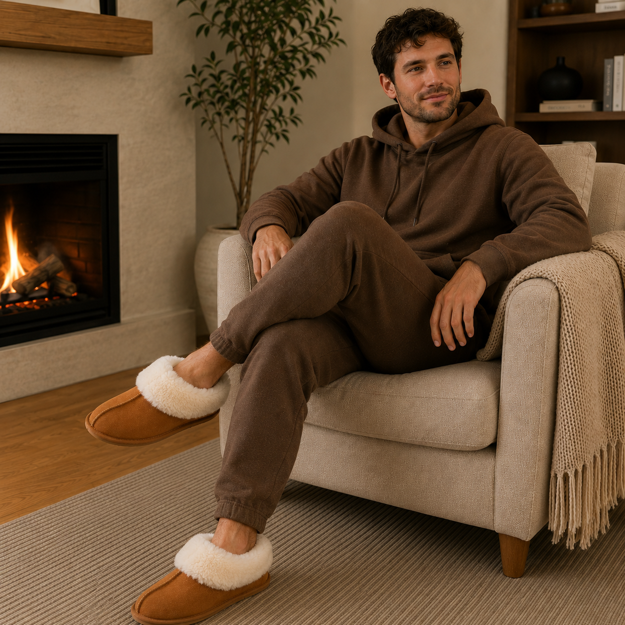 Soft Sole Shearling Slippers