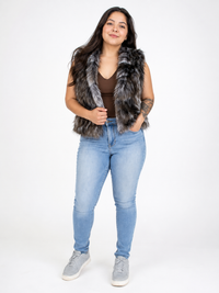 Women's Faux Fox Fur Vest
