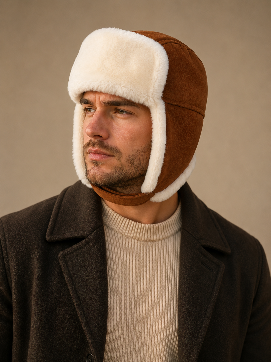 Men's Faux Shearling Trooper