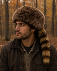 Faux Fur Davy Crockett Hat
