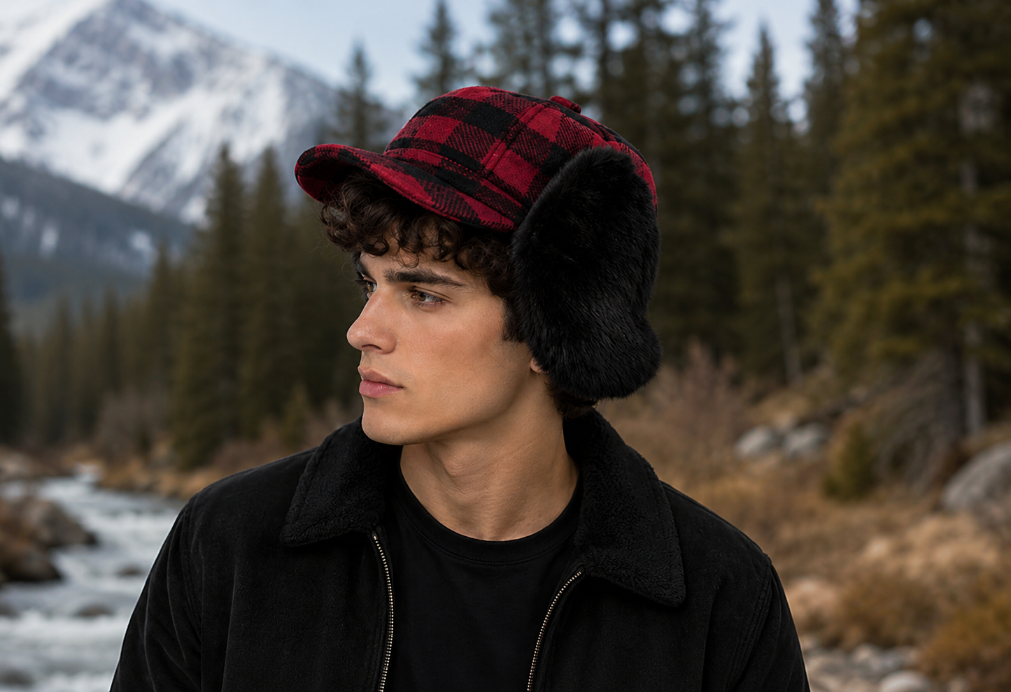 Men's Faux Shearling Fudd Hat