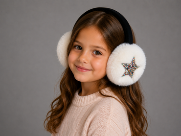 Kid's Sparkly Star Earmuffs