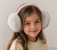 Children's Faux Fox Fur Earmuff with Bling Band