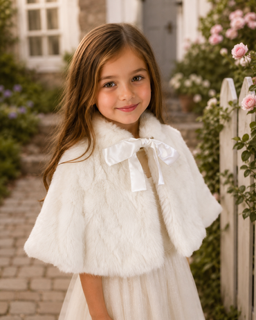 Children's Rabbit Fur Shawl