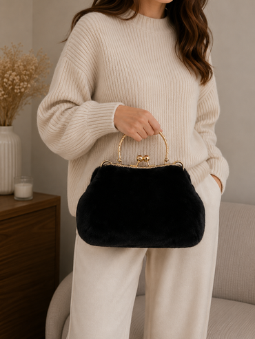Rex Rabbit Fur Handbag