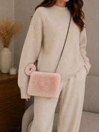 Rex Rabbit Fur Wristlet