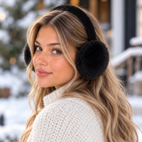 Sheepskin Earmuff with Velvet Band