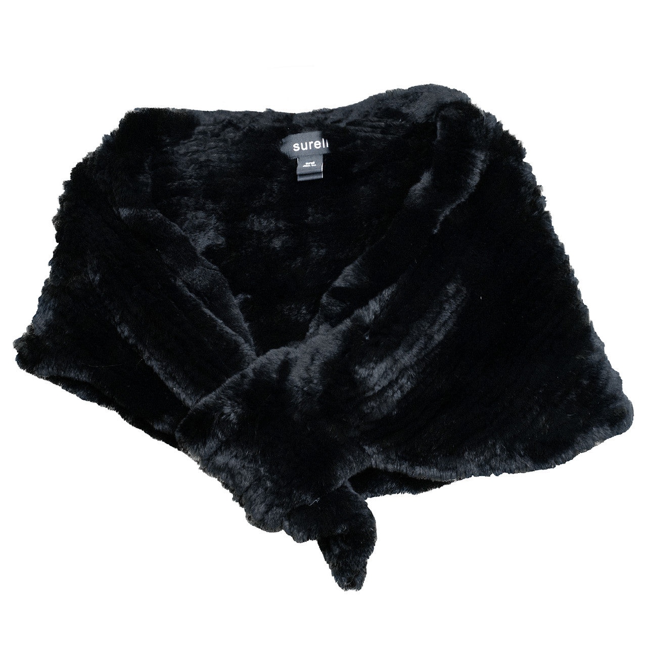 Black Rex Rabbit Pull Through Shawl