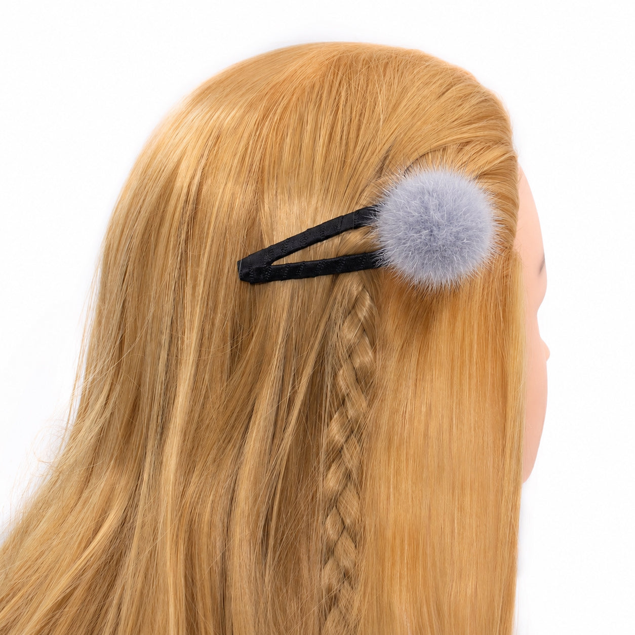 Mink Pom Clip