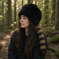 Rabbit Fur Davy Crockett Hat