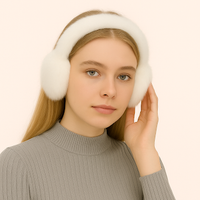 Long Haired Rabbit Earmuff with Halo Band