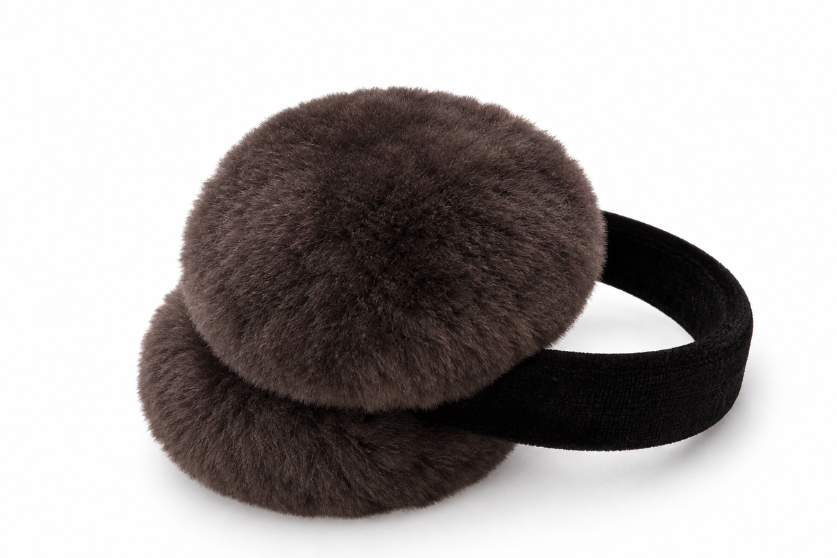 Sheepskin Earmuff with Velvet Band