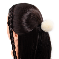 Rex Rabbit Fur Pom Hair Tie