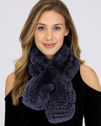 Rex Rabbit Fur Ruffle Pull-Through
