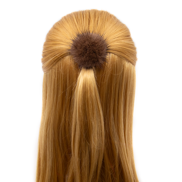 Mink Fur Pom Hair Tie