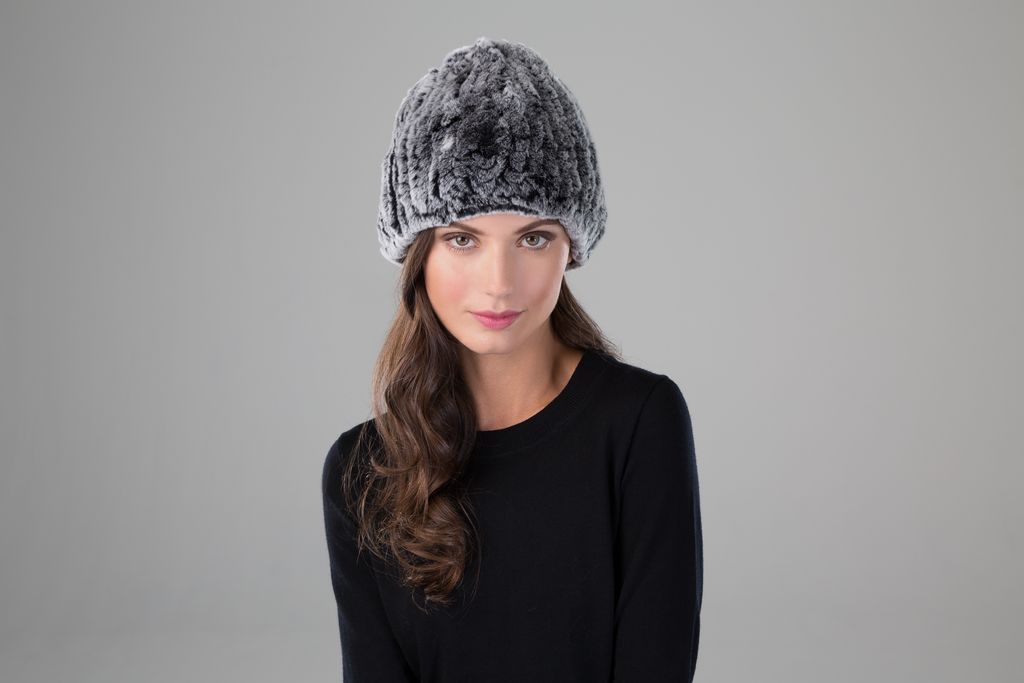Rex Rabbit Textile Knit Beanie