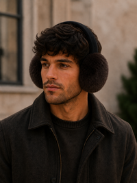 Sheepskin Earmuff with Velvet Band