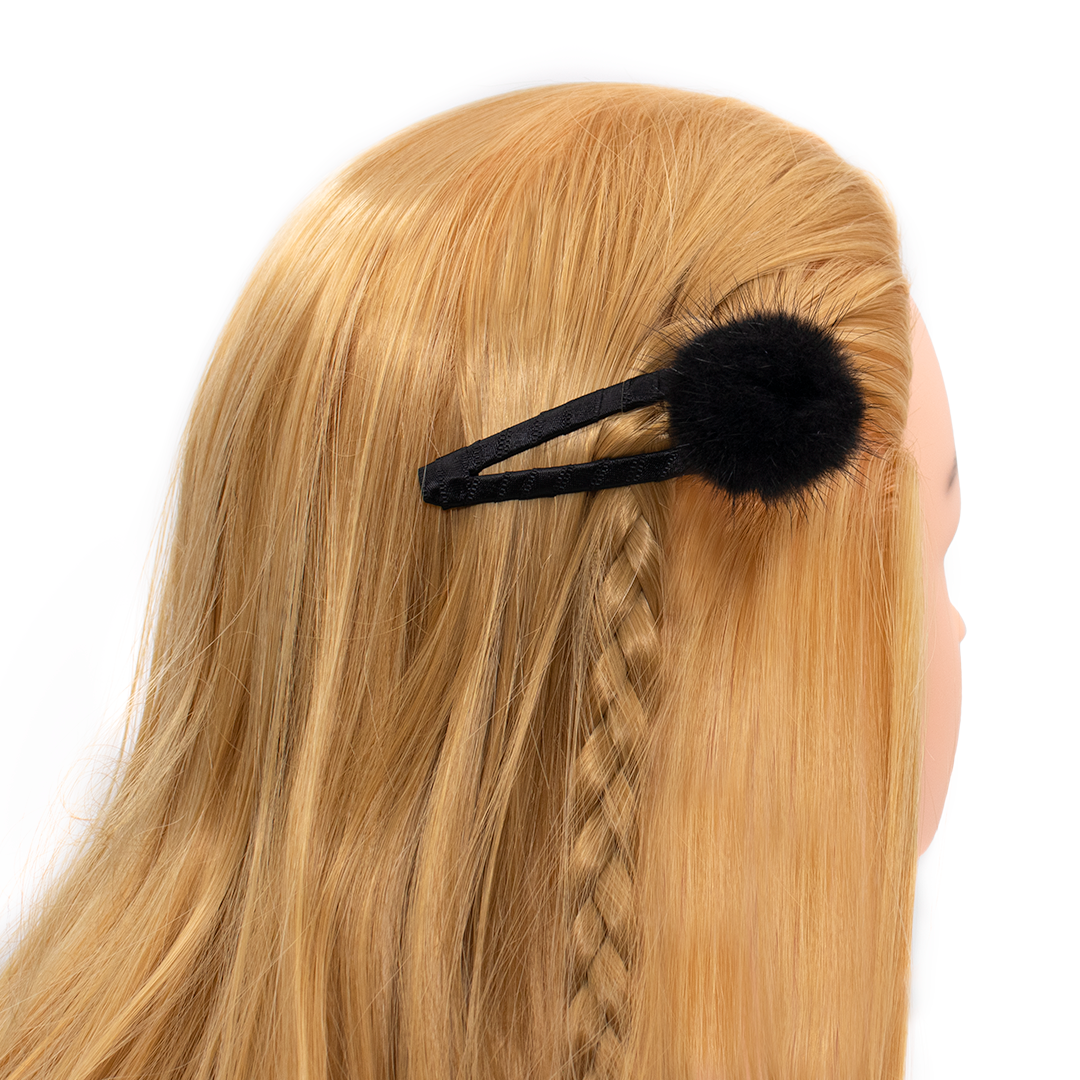 Mink Pom Clip