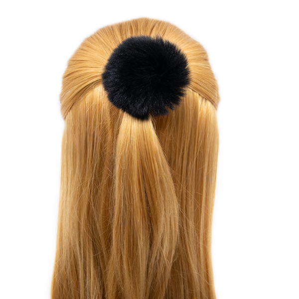 Rex Rabbit Fur Pom Hair Tie