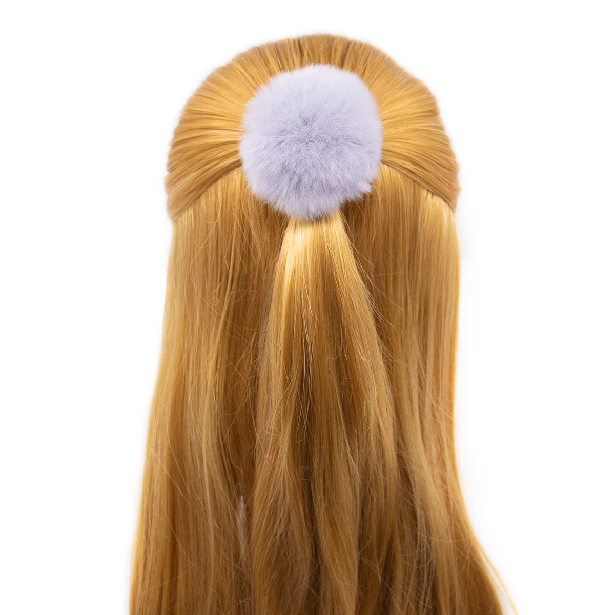 Rex Rabbit Fur Pom Hair Tie