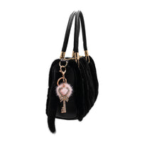 Mink Fur Bling Key Keychain 